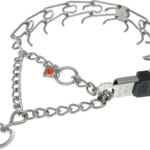 Herm Sprenger Stainless Steel Dog Collar with Quick Release ClicLock Buckle for Small Medium Large Dogs Training Collar for Dogs Made in Germany (23in x 3.2mm)