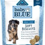Blue Buffalo Baby Blue Soft Biscuits with DHA, Natural Dog Treats for Puppies, Great for Training, with Chicken & Carrots, 8-oz Bag