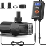 hygger 24V DC Adjustable Aquarium Water Pump & Wavemaker,30dB Quiet Return Pump,10-Speed Flow Control, Dry Run Anti-Block Protection for Freshwater Saltwater Ponds Fountains(34W,1056GPH/4000LPH)