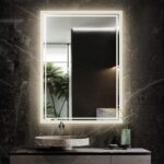 32"x 24" LED Bathroom Mirror,Led Mirror for Bathroom,Bathroom Mirror with Lights,Backlit Mirror,Anti-Fog,Dimmable,CRI90+,Touch Button,Water Proof,Horizontal/VerticalWall Mounted