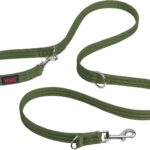 HALTI Training Leash - Multifunctional Double-Ended Dog Leash, Ideal for Anti-Pulling Dog Training. Lightweight & Durable. Suitable for Medium to Large Dogs & Puppies (Size Large, Forest Green, 2m)