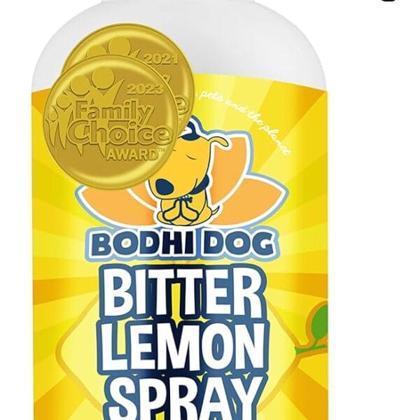 Bodhi Dog Bitter Lemon Spray - Anti-Chew Spray for Dogs, Cats, Puppies, & Kittens - Training Aid for Chewing - Safe & Non Toxic - Ideal for Pet Behavioral Training - Made in USA (17 Fl Oz)