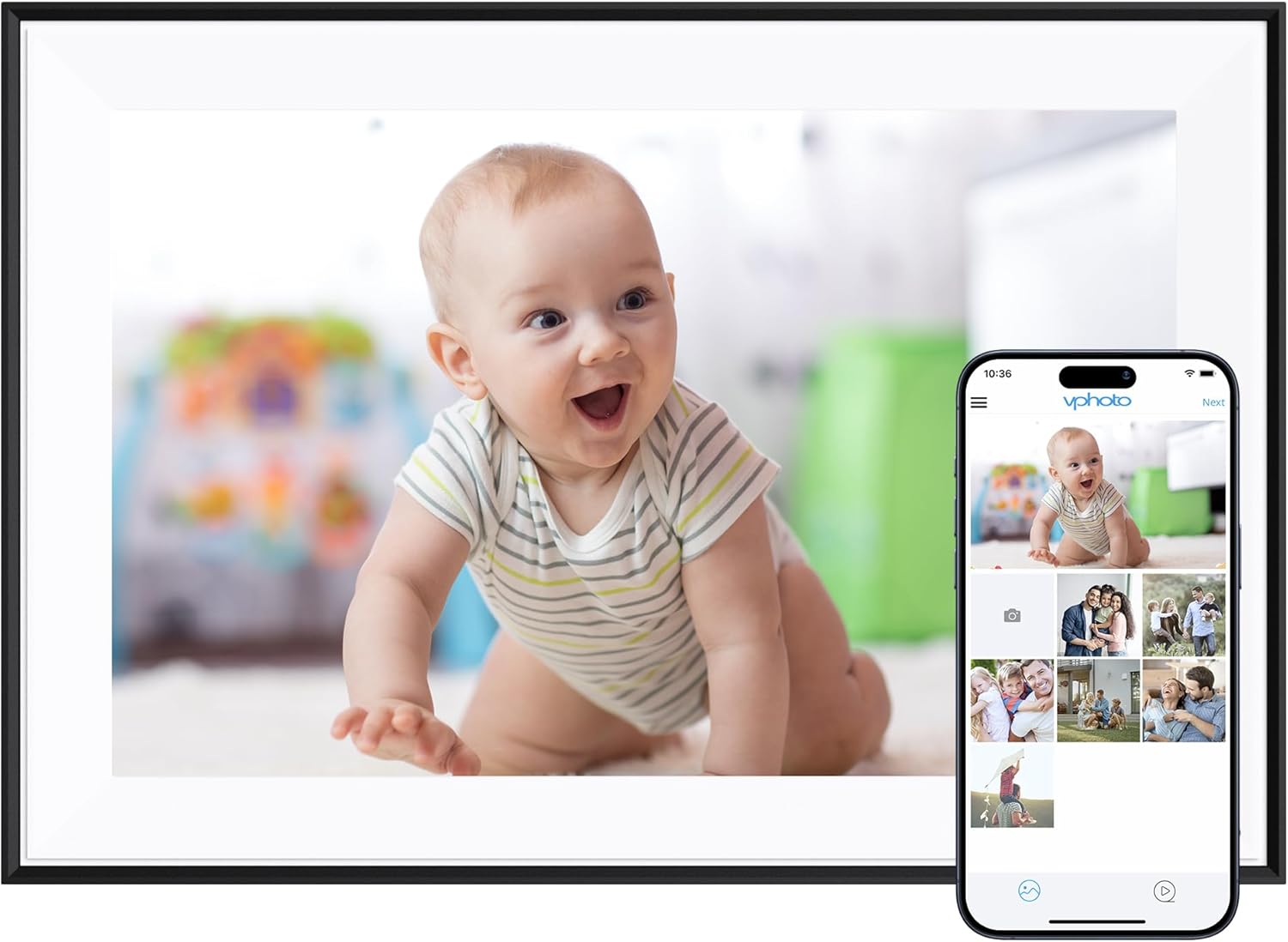 Dragon Touch 10.1'' WIFI Digital Picture Frame - 1280*800 HD IPS Touch Screen Digital Photo Frame Display, Auto-Rotate, Share Photos/Videos Instantly via Free App Best Gifts for Birthday, Wedding, Mom Dragon Touch 10.1'' WIFI Digital Picture Frame - 1280*800 HD IPS Touch Screen Digital Photo Frame Display, Auto-Rotate, Share Photos/Videos Instantly via Free App Best Gifts for Birthday, Wedding, Mom