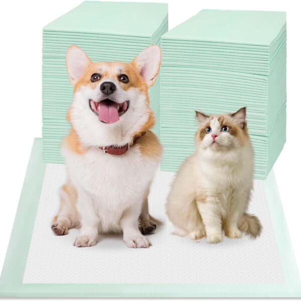 80PCS Pet Training and Puppy Pads - 24"x24" Disposable Waterproof Puppy Pee Pads - Maximum Absorption and Protection