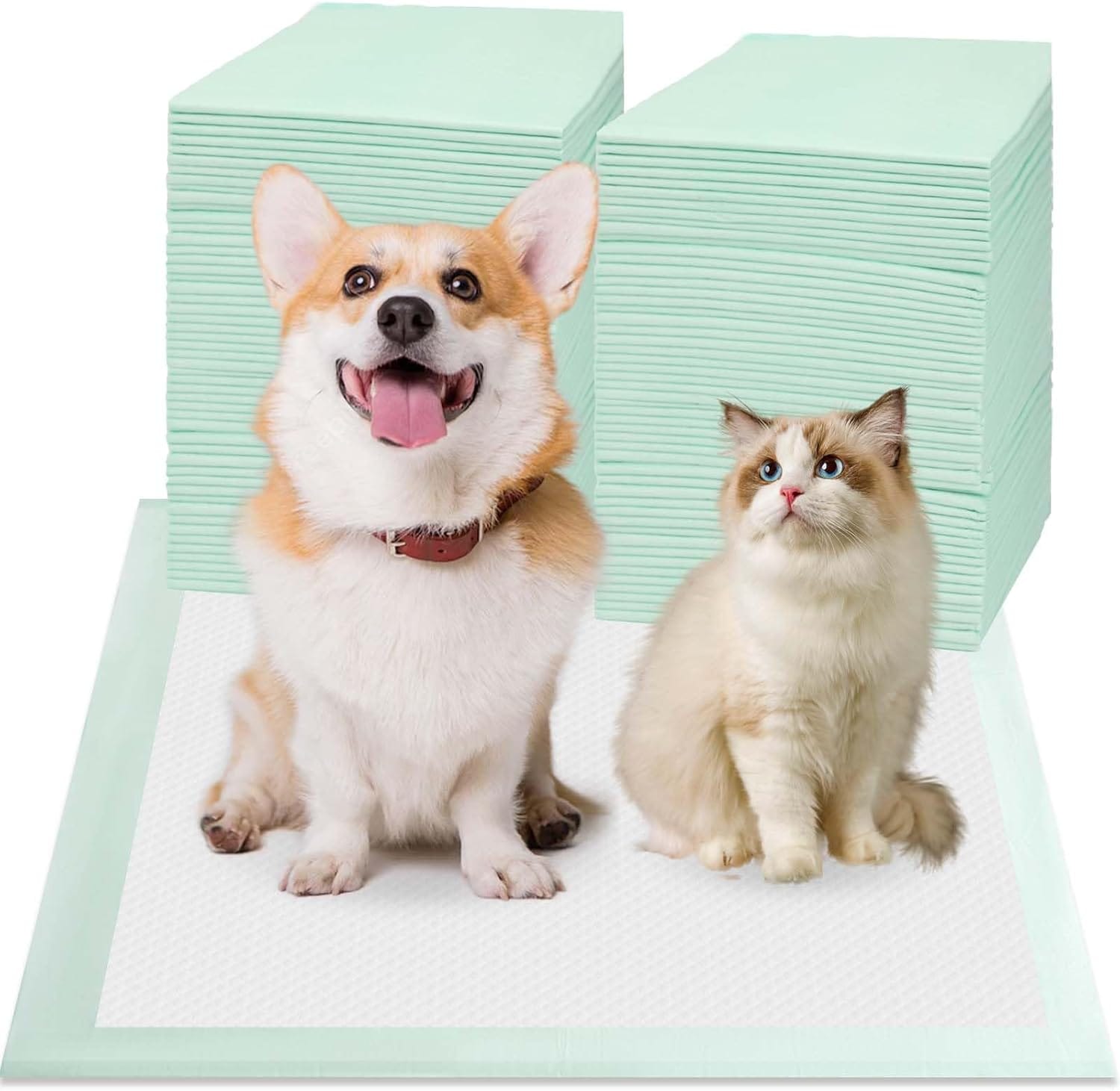 80PCS Pet Training and Puppy Pads - 24"x24" Disposable Waterproof Puppy Pee Pads - Maximum Absorption and Protection 80PCS Pet Training and Puppy Pads - 24"x24" Disposable Waterproof Puppy Pee Pads - Maximum Absorption and Protection