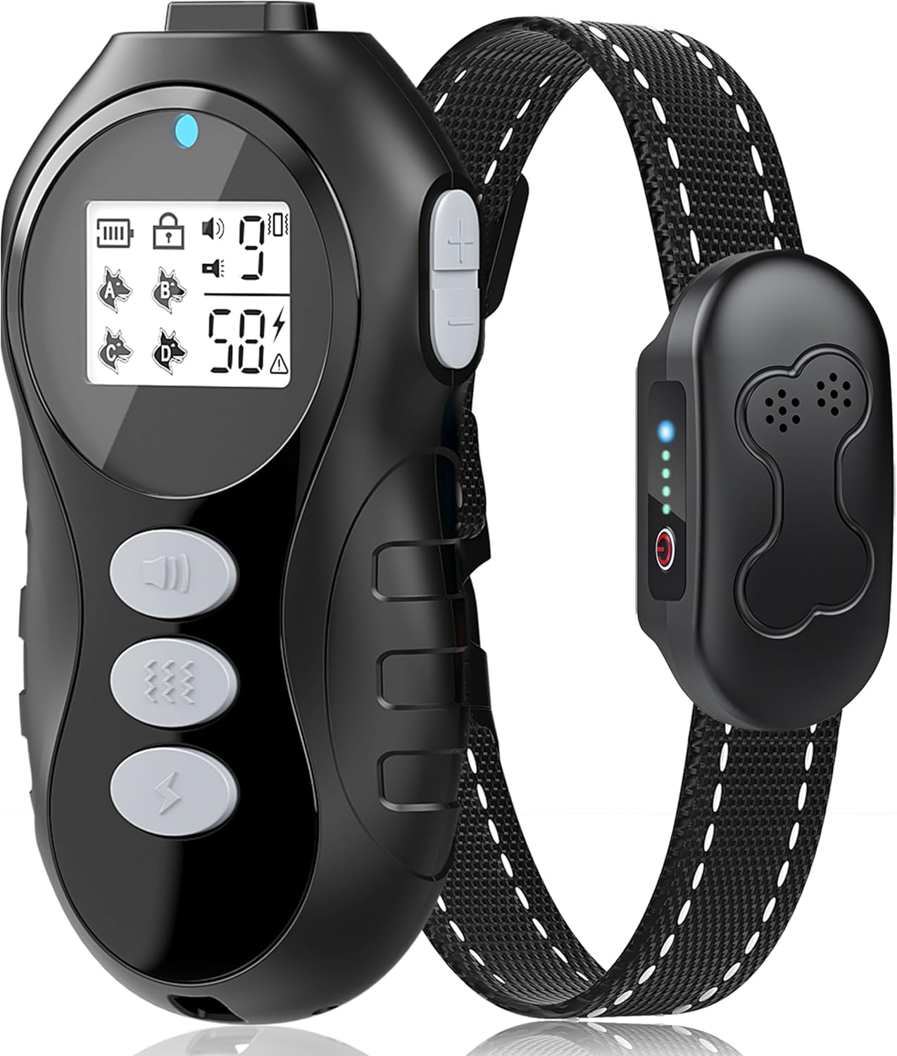 Dog Shock Collar with Remote Control - Shock Collar for Dogs IPX7 Waterproof Dog Training Collar with Beep Vibration Static Correction Flashlight Long-Lasting Battery Safe Training for dogs 10120 lbs Dog Shock Collar with Remote Control - Shock Collar for Dogs IPX7 Waterproof Dog Training Collar with Beep Vibration Static Correction Flashlight Long-Lasting Battery Safe Training for dogs 10120 lbs