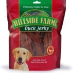 Hillside Farms Duck Jerky Dog Treats with Only 3 Ingredients and No Fillers, 2 Pound Bag