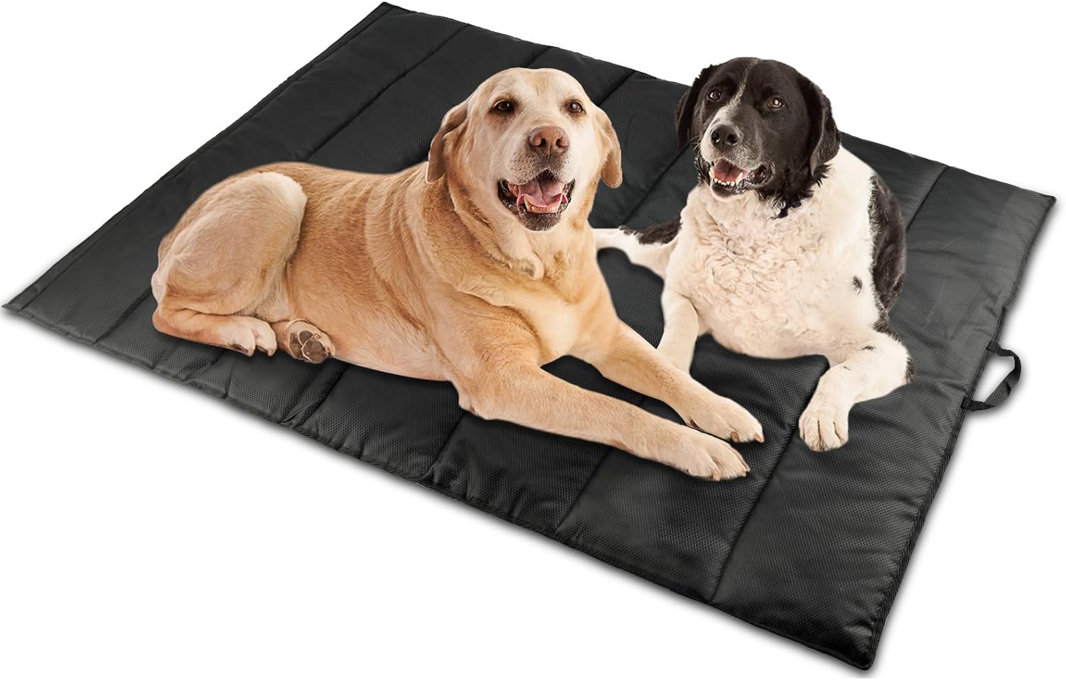 BWOGUE Large Outdoor Dog Bed, Portable Waterproof Camping Mat, Washable Travel Mat with Carry Bag for Medium and Large Dogs, 57"X39" (Black) BWOGUE Large Outdoor Dog Bed, Portable Waterproof Camping Mat, Washable Travel Mat with Carry Bag for Medium and Large Dogs, 57"X39" (Black)