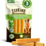 EcoKind Pet Treats Gold Himalayan Yak Cheese Medium Dog Chew | Great Treats for Dogs, Indoors & Outdoor Use - 3 Medium Chews