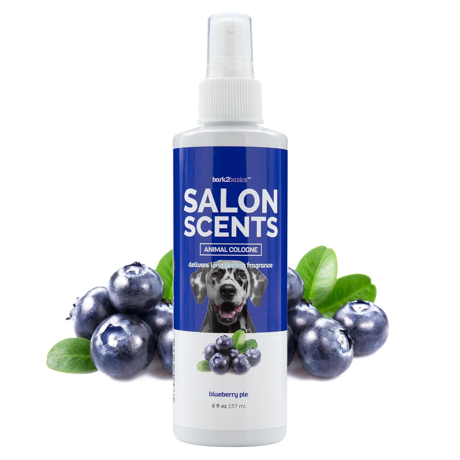 Bark2Basics Salon Scents Pet Grooming Cologne - 8 oz, Natural Professional Groomer Grade Perfume Deodorant for Dogs and Cats, Long Lasting, Deodorizing (Blueberry Pie) Bark2Basics Salon Scents Pet Grooming Cologne - 8 oz, Natural Professional Groomer Grade Perfume Deodorant for Dogs and Cats, Long Lasting, Deodorizing (Blueberry Pie)