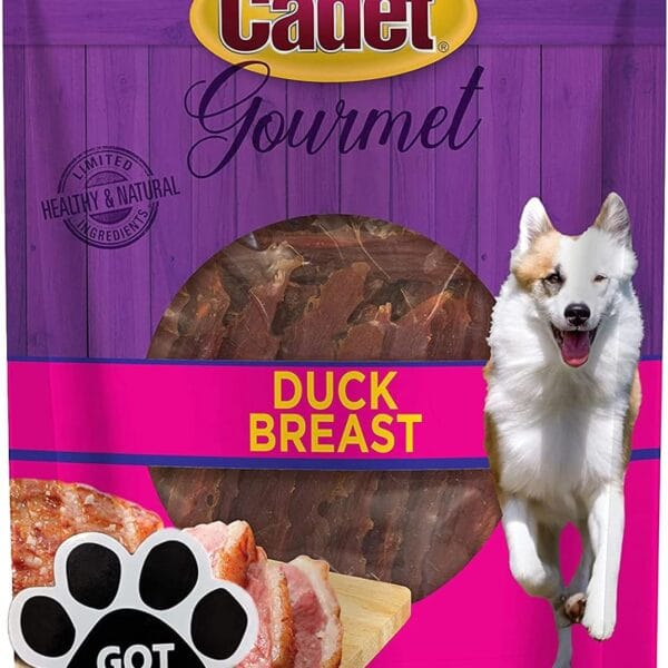 Cadet Duck Breast Gourmet Dog Treat with Exclusive Got Treats Paw Magnet, 2.5 Pound Value Pack