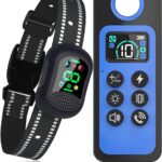 Dog Shock Collar/Medium/Small Dogs | Rechargeable E-Collar,4900FT Dog Training Collar with Remote IP67 Waterproof/4 Training Modes Adjustable Sensitivity Beep Vibration