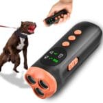 Ultrasonic Dog Trainer -Triple-Core Rechargeable Bark Control (USB-C) with LED Light  Humane No-Shock Stop Barking Device for Indoor & Outdoor Use