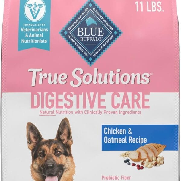 Blue Buffalo True Solutions Digestive Care Natural Dry Dog Food for Adult Dogs, Chicken, 11-lb. Bag
