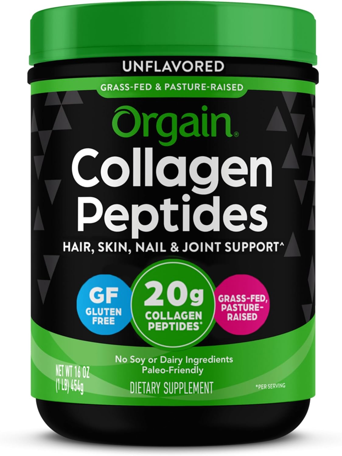 Orgain Hydrolyzed Collagen Peptides Powder For Women & Men, 20g Grass Fed Collagen, Unflavored - Hair, Skin, Nail, & Joint Support Supplement, Paleo & Keto, Non-GMO, Type I and III, 1lb Orgain Hydrolyzed Collagen Peptides Powder For Women & Men, 20g Grass Fed Collagen, Unflavored - Hair, Skin, Nail, & Joint Support Supplement, Paleo & Keto, Non-GMO, Type I and III, 1lb