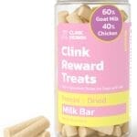 Clink Design Freeze Dried Dog & Cat Treats, Healthy Freeze Dried Goat Milk for Cats and Dogs, 60% Goat Milk & 40% Chicken, 2.5oz/70g, Clink Clicker Compatible, Dog Training Treats