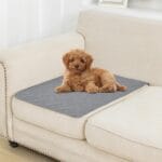 BOCTOPUG Dog Bed Cover for Pets - Blankets Rug Pads for Couch Protection Waterproof Bed Covers Dog Blanket Furniture Protector Reusable Changing Pad (Dark Grey+Light Grey, 20"x30")