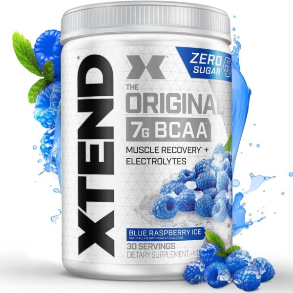 Xtend Original BCAA Powder 7g BCAA and 2.5g L-Glutamine, Sugar Free Post Workout Muscle Recovery Drink with Amino Acids for Men & Women, 30 Servings