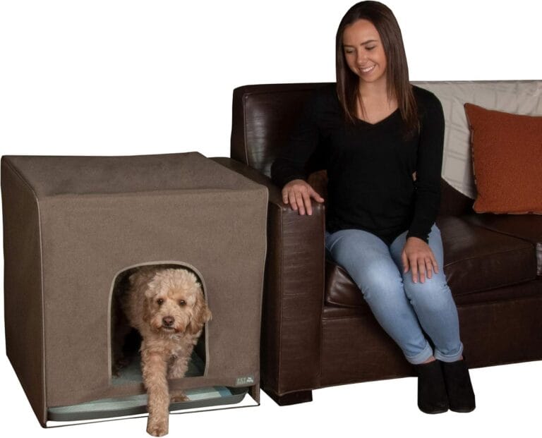 Pet Gear Pro Pawty, Potty Training Aid for Pee Pad/Grass Patch, Removable Tray Holds Pad Included, Hides Messes, Optional Wall Guard, Dog Litter Box, Pro Pawty ONLY- Medium, Espresso