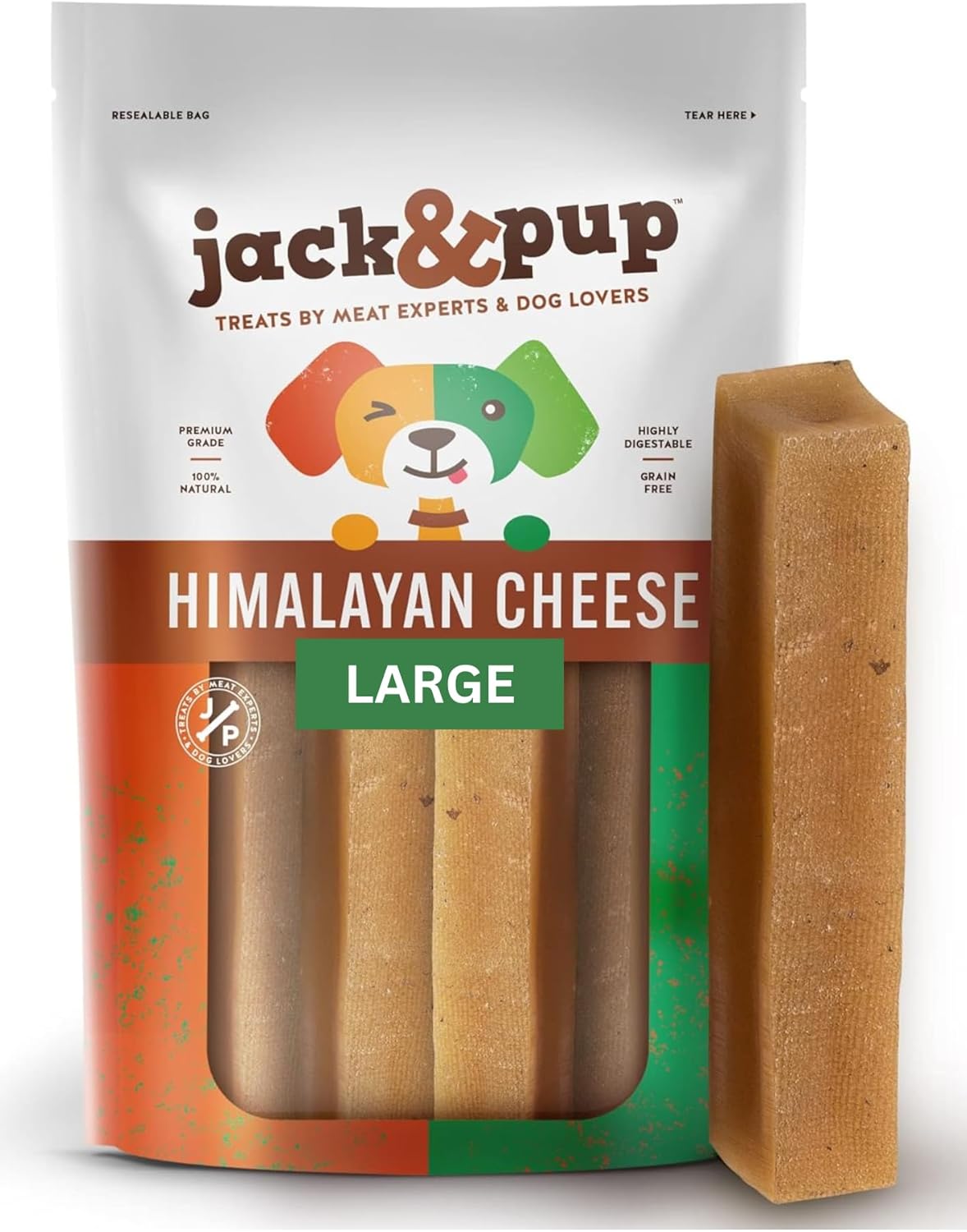 Jack&Pup Yak Cheese Himalayan Dog Chews | Dog Yak Chews for Large Dogs Aggressive Chewers | Hard Yak Cheese Stick (9oz, 3 Pack) Jack&Pup Yak Cheese Himalayan Dog Chews | Dog Yak Chews for Large Dogs Aggressive Chewers | Hard Yak Cheese Stick (9oz, 3 Pack)