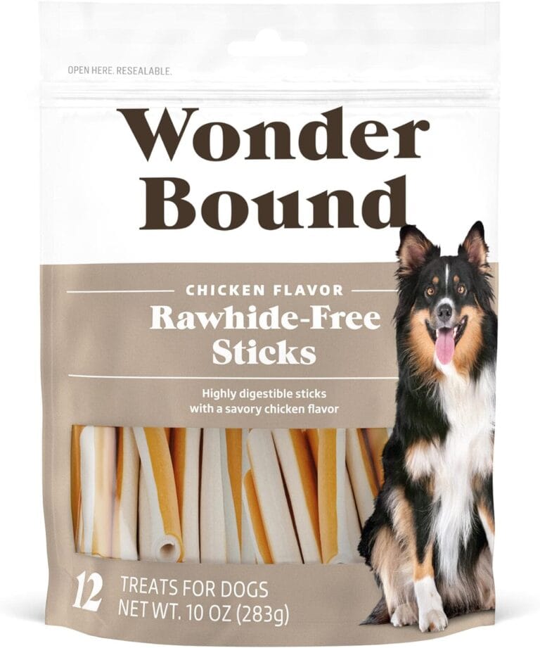 Wonder Bound Chicken Flavor Dog Treat Sticks - 12 Count - Rawhide-Free, Dental Health Chews for Plaque & Tartar Control, Easy Digest, Long-Lasting Snack