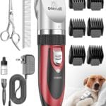 oneisall Dog Shaver Clippers Low Noise Rechargeable Cordless Electric Quiet Hair Clippers Set for Dogs Cats Pets