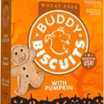 Buddy Biscuits Crunchy Wheat Free Halloween Dog Treats with Pumpkin, 14 oz. Box