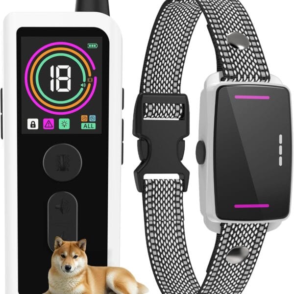 Dog Training Collar with Remote Control 4218 FT 3 Training Modes (Beep, Vibration, Safe Static) IPX7 Waterproof Rechargeable E-Collar for Small Medium Large Dogs 10-120lbs