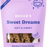 Bocce's Bakery Dailies Sweet Dreams Dog Treats for Bedtime Support, Wheat-Free Dog Treats, Made with Real Ingredients, Baked in The USA, All-Natural Soft & Chewy, Banana & Honey, 6 oz