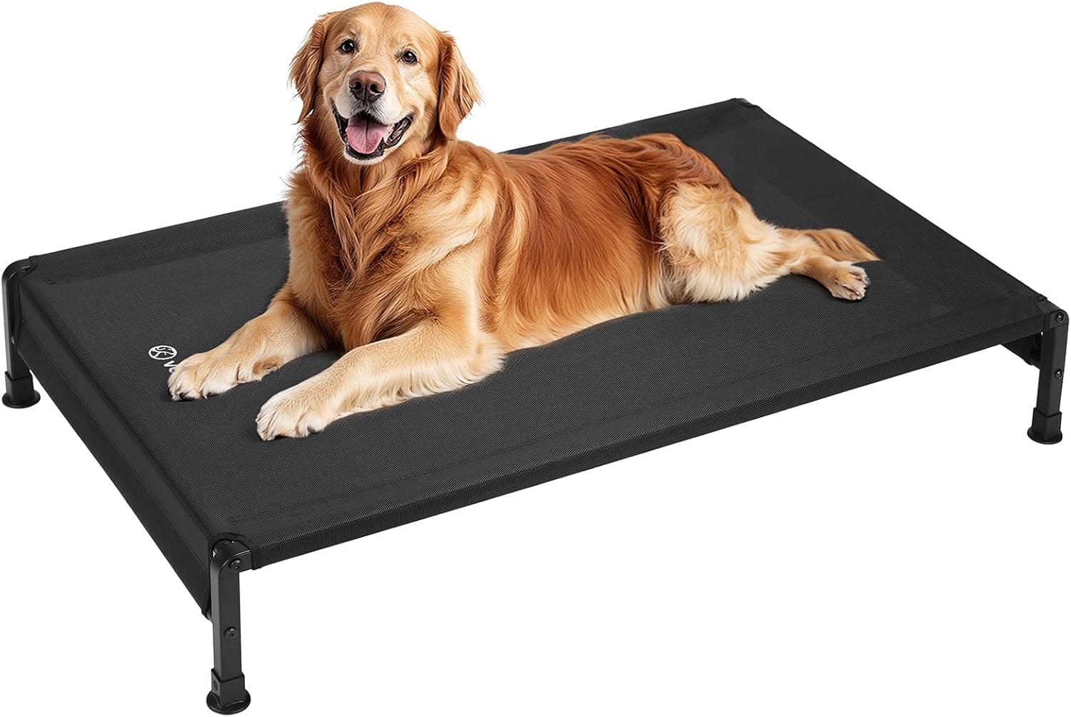 Veehoo Cooling Outdoor Dog Bed, Heavy Duty Elevated Pet Bed with Washable & Breathable Teslin Mesh, Non-Slip Silicon Feet, Dog Cot Bed with Support Hem, 47" x 29", Black, CWC2433 Veehoo Cooling Outdoor Dog Bed, Heavy Duty Elevated Pet Bed with Washable & Breathable Teslin Mesh, Non-Slip Silicon Feet, Dog Cot Bed with Support Hem, 47" x 29", Black, CWC2433