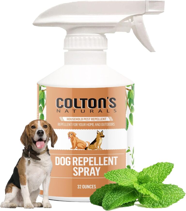 Colton's Naturals Dog Repellent Spray - Keep Dogs Out of Lawn, Garden and Indoor Areas! (32 OZ) Deters Dogs from Outdoor Areas  Deterrent Outdoor or Indoor 100% Natural Spray