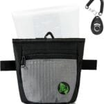 Dog Treat Pouch with Silicone Liner,Treat Pouches for Pet Training with Magnetic Closure,Dog Training Treat Pouch Bag and Training Clicker for Pet Walking and Training,Built-in Poop Bag Dispenser