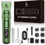 Vovo Dog Hair Clippers 3-Speed Heavy Duty Cordless Electric Dog Grooming Kit (Green)