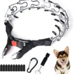 Pinch Collar for Dogs,Adjustable Dog Training Collar for Small Medium Large Dogs with Quick Release Buckle, No Pull Dog Collar Prong(S,10"-13")