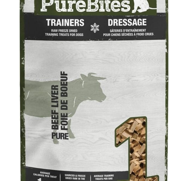 PureBites Mini Beef Freeze Dried Dog Treats, 1 Ingredient, Made in USA, 3oz