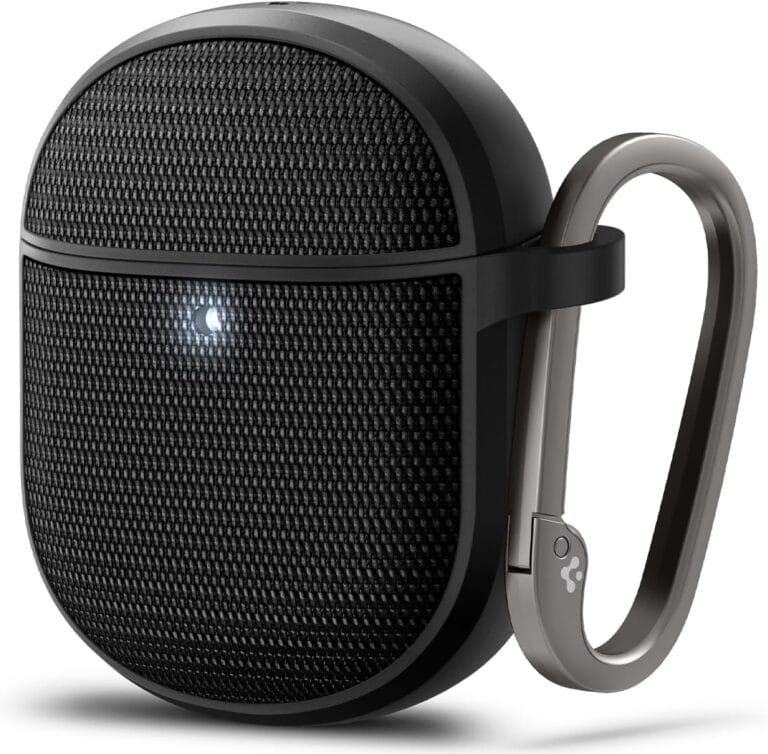 Spigen Classic Fit Designed for Google Pixel Buds Pro 2 (2024) and Pro 1 (2022) Case Cover with Keychain - Black