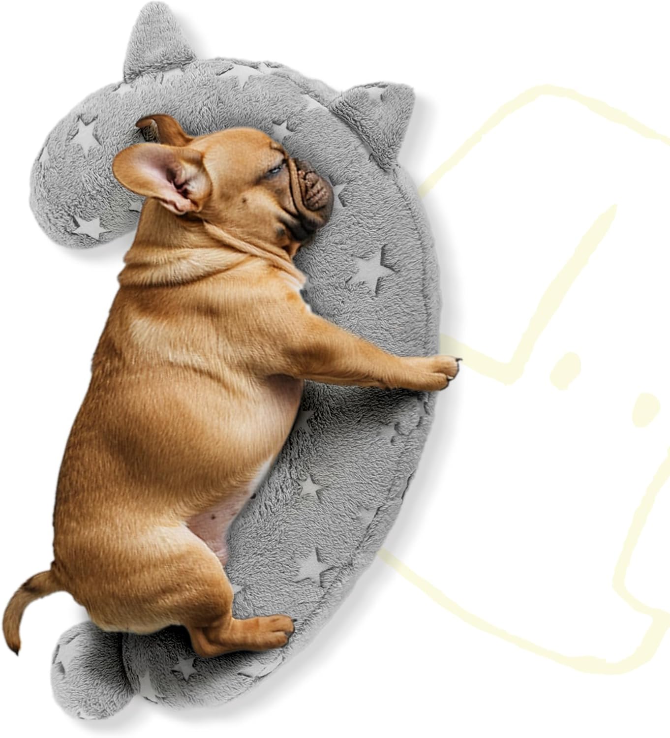 Dog Calming Pillow, Glow in The Dark Dog Put Head on, Soft Question Mark Pillows for Dogs, Kids, Adults, Washable Dog Bed Pillow, Cozy Dog Body Pillow (M Gray) Dog Calming Pillow, Glow in The Dark Dog Put Head on, Soft Question Mark Pillows for Dogs, Kids, Adults, Washable Dog Bed Pillow, Cozy Dog Body Pillow (M Gray)
