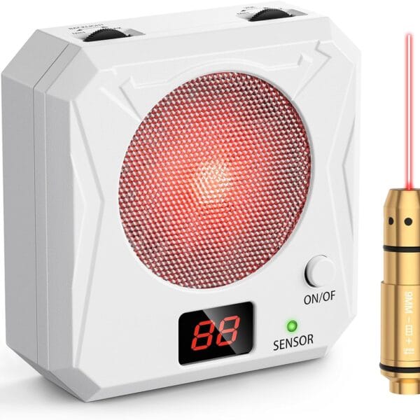 9mm Training Cartridge and Target Kit Portable Electronic Target Dry Fire Training System with 5 Difficulty Grade for Shooting Training