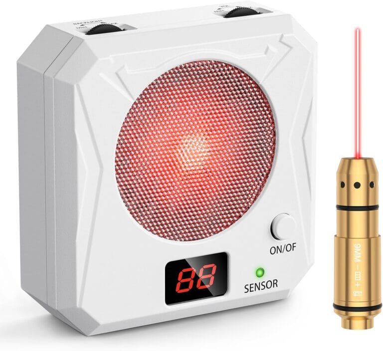 9mm Training Cartridge and Target Kit Portable Electronic Target Dry Fire Training System with 5 Difficulty Grade for Shooting Training