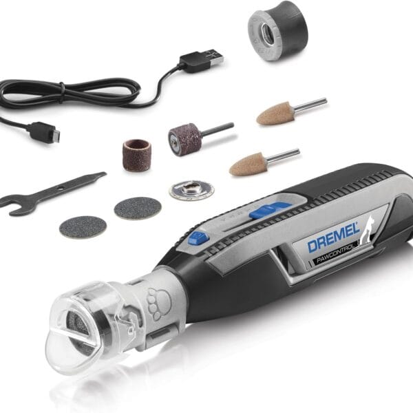 Dremel PawControl 7760-PET Dog Nail Grinder and Trimmer - Cordless & Rechargeable Pet Grooming Tool Kit - Safe for Dogs, Cats, and Small Animals (Amazon Exclusive)