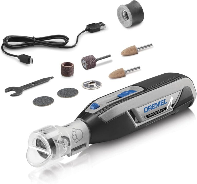 Dremel PawControl 7760-PET Dog Nail Grinder and Trimmer - Cordless & Rechargeable Pet Grooming Tool Kit - Safe for Dogs, Cats, and Small Animals (Amazon Exclusive)