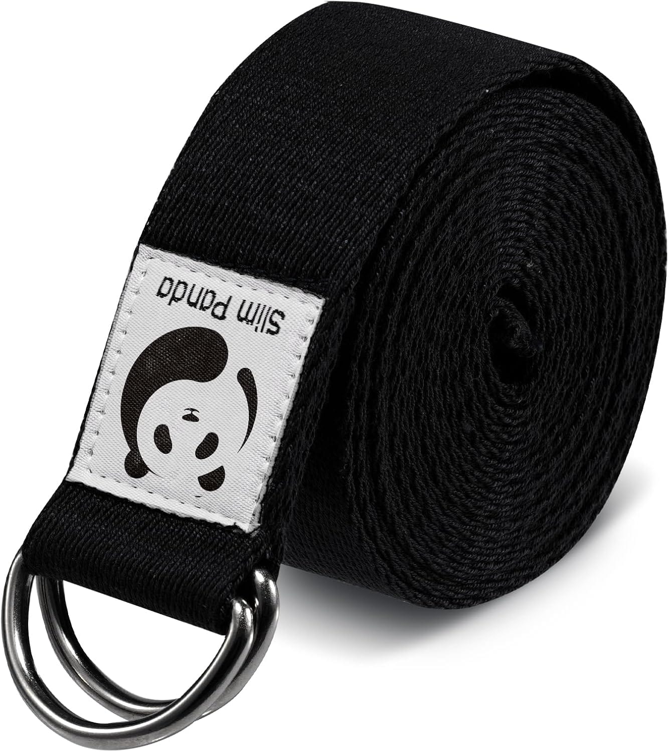 Slim Panda Yoga Strap for Stretching,Cotton Yoga Strap with Adjustable D-Ring Buckle,Non-Elastic Yoga Belt for Pilates,Gym Workouts,Physical Therapy,Improve Flexibility Slim Panda Yoga Strap for Stretching,Cotton Yoga Strap with Adjustable D-Ring Buckle,Non-Elastic Yoga Belt for Pilates,Gym Workouts,Physical Therapy,Improve Flexibility