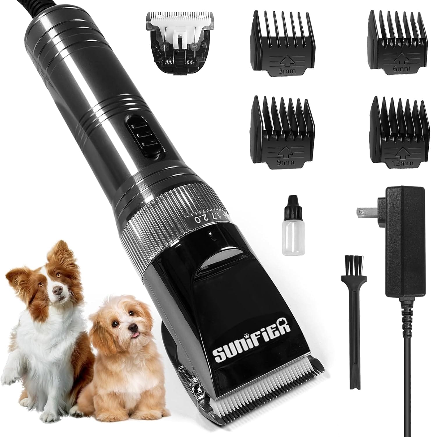Professional Dog Grooming Clippers for Thick Coat - Dog Hair Trimmer for Grooming Kit- Sheep Shears for Thick Hair Pet Grooming Clippers for Dogs, Cats, Sheeps, Horse (Black) Professional Dog Grooming Clippers for Thick Coat - Dog Hair Trimmer for Grooming Kit- Sheep Shears for Thick Hair Pet Grooming Clippers for Dogs, Cats, Sheeps, Horse (Black)