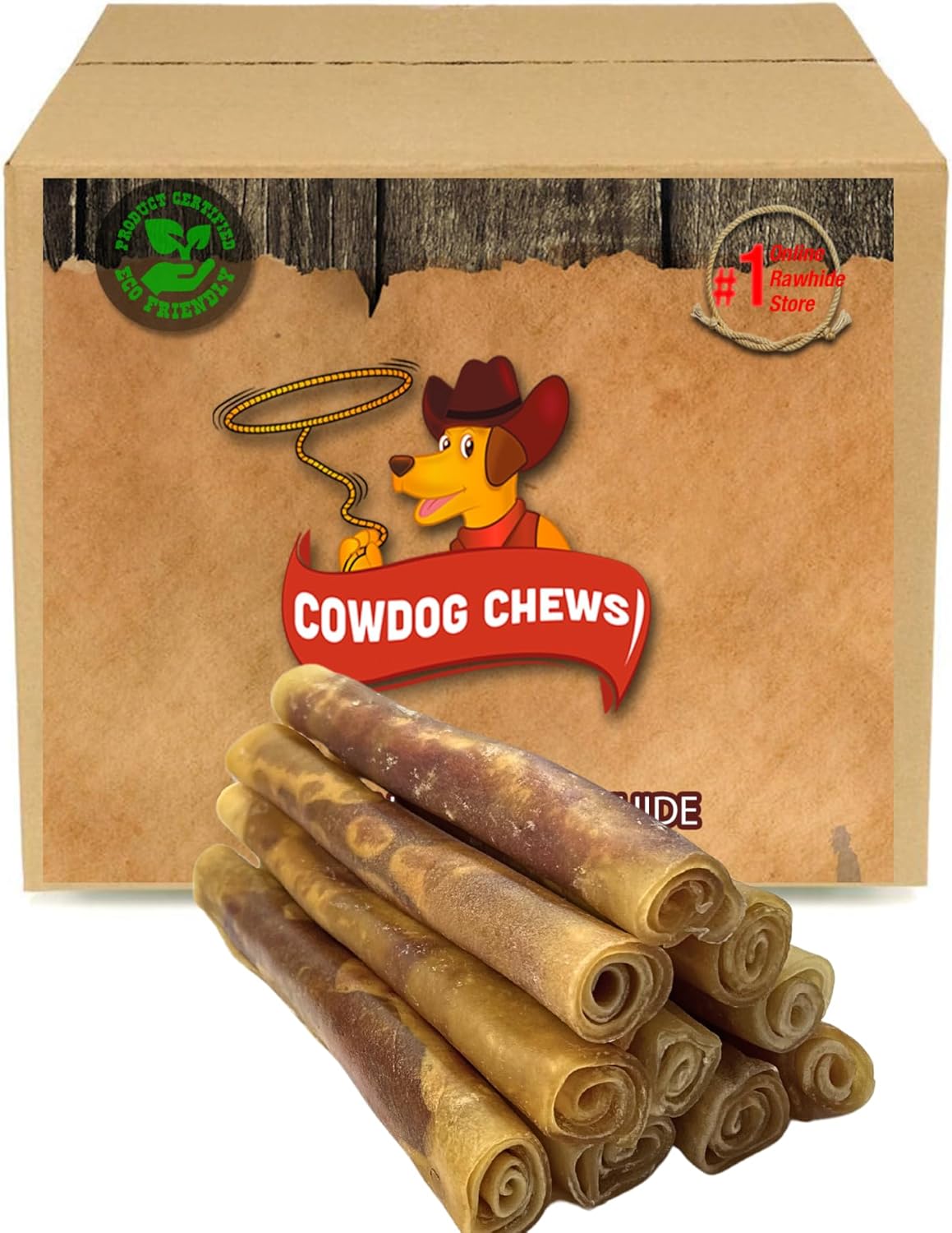 Cowdog Chews Rawhide Gourmet Meaty Rolls 9-10 (10 Pack) Premium Dog Treats with Savory Beef Filling, Long-Lasting Chew for Aggressive Chewers, High-Protein, Natural Ingredients Cowdog Chews Rawhide Gourmet Meaty Rolls 9-10 (10 Pack) Premium Dog Treats with Savory Beef Filling, Long-Lasting Chew for Aggressive Chewers, High-Protein, Natural Ingredients