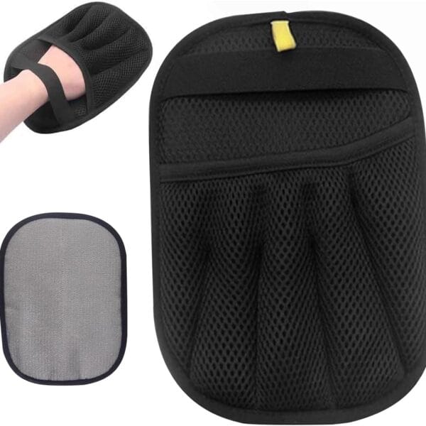 Pet Hair Removal Glove | Electrostatic Reusable Cat & Dog Magic Brush Hair Remover Tool for Furniture, Carpet, Couch | Upgraded 5-Finger Design | Gentle Grooming Tool for Pets(Eco-Friendly) (1 PCS)