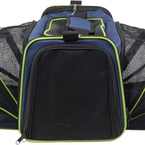 EliteField Expandable Soft Pet Carrier (3 Year Warranty, Airline Approved), Multiple Sizes and Colors Available (20" L x 12" W x 11" H, Navy Blue)