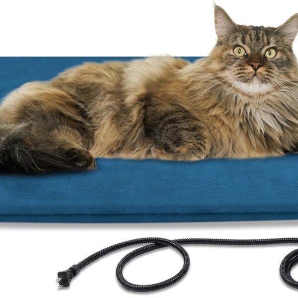 Pet Heating Pad for Dog Cat, 100% Waterproof Outdoor Cat Heating Pad, Multi-Sizes Outside Electric Heated Dog Bed Mat Blanket Puppy Senior Dog House Heater for Whelping Box