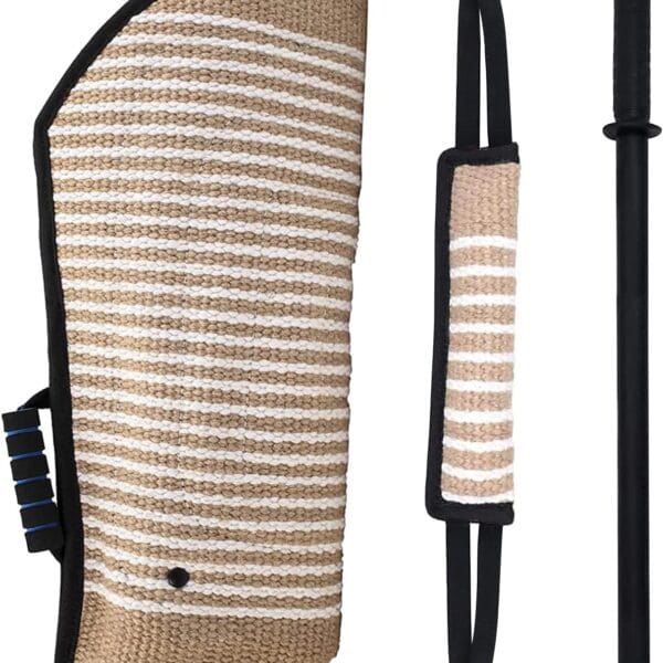 Professional Dog Bite Training Set Dog Bite Arm with Whip Agitation Stick for Dogs Training Protection for Pitbull German Shepherd Puppy (Black)