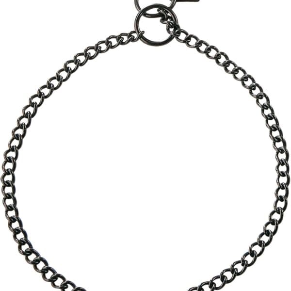 Herm. Sprenger - Black Stainless Steel Choke Dog Training Collar 2 mm - Round Links Slip Chain - Small Medium Large Dogs - Show Chain - Made in Germany