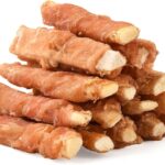 ASMPET Dog Treats Chews, Chicken Wrapped Beef Cartilage, Rawhide Free & Grain Free Dog Snacks 10.6 oz
